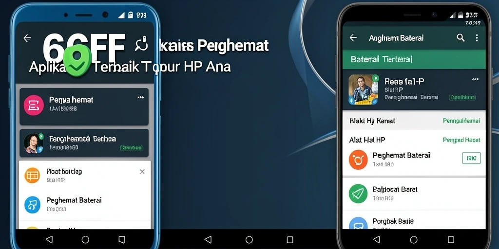 Tampilan antarmuka aplikasi 666FF untuk penghemat baterai.