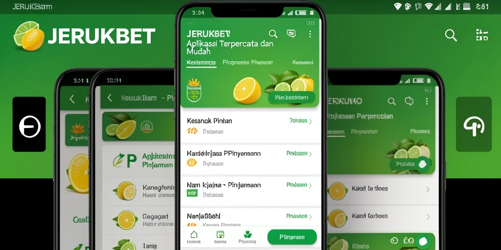 Antarmuka sederhana dan intuitif dari JERUKBET untuk pengajuan pinjaman.