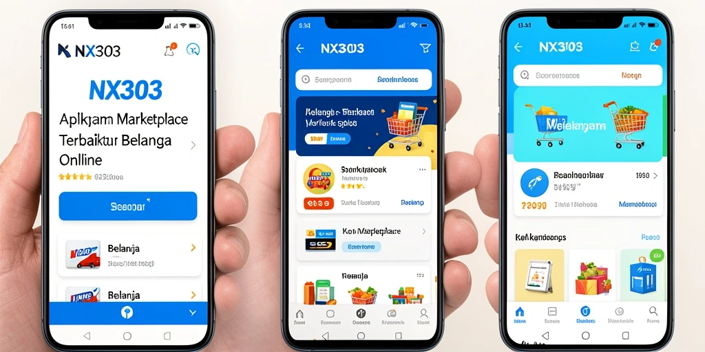 Antarmuka pengguna NX303 yang intuitif untuk belanja online.