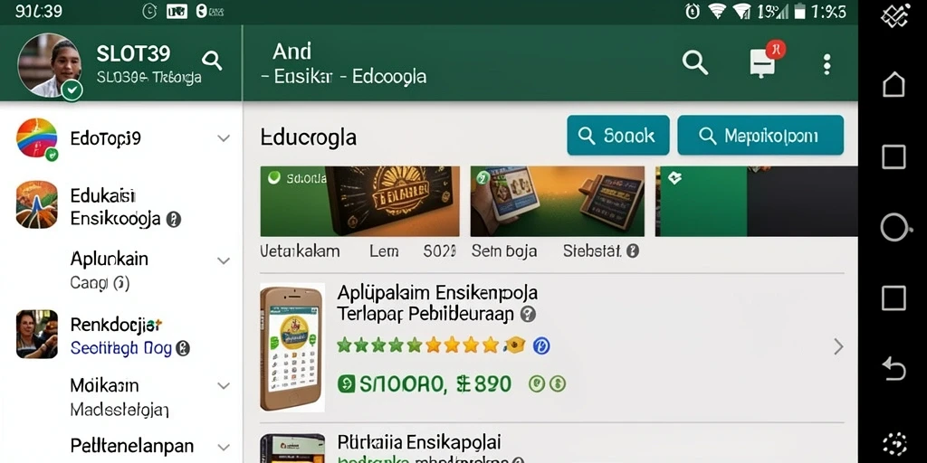 Antarmuka SLOT39 yang menampilkan berbagai topik ensiklopedia.
